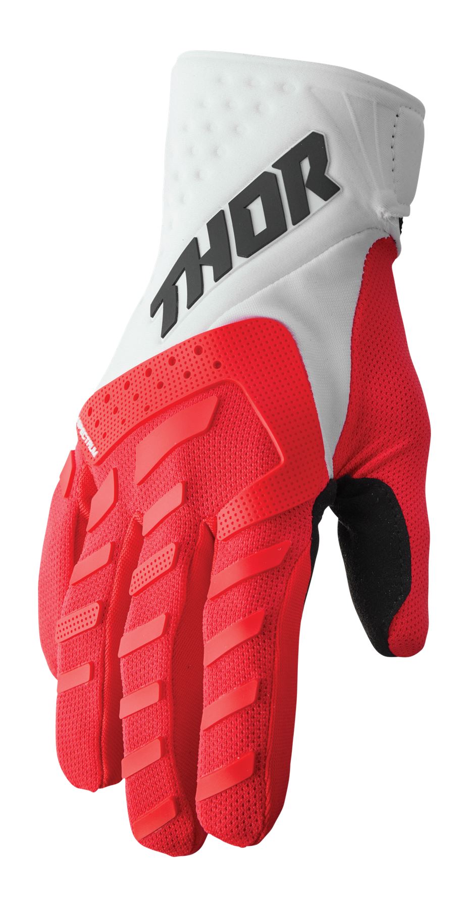 Thor 2025 Motocross Gloves Spectrum Red White